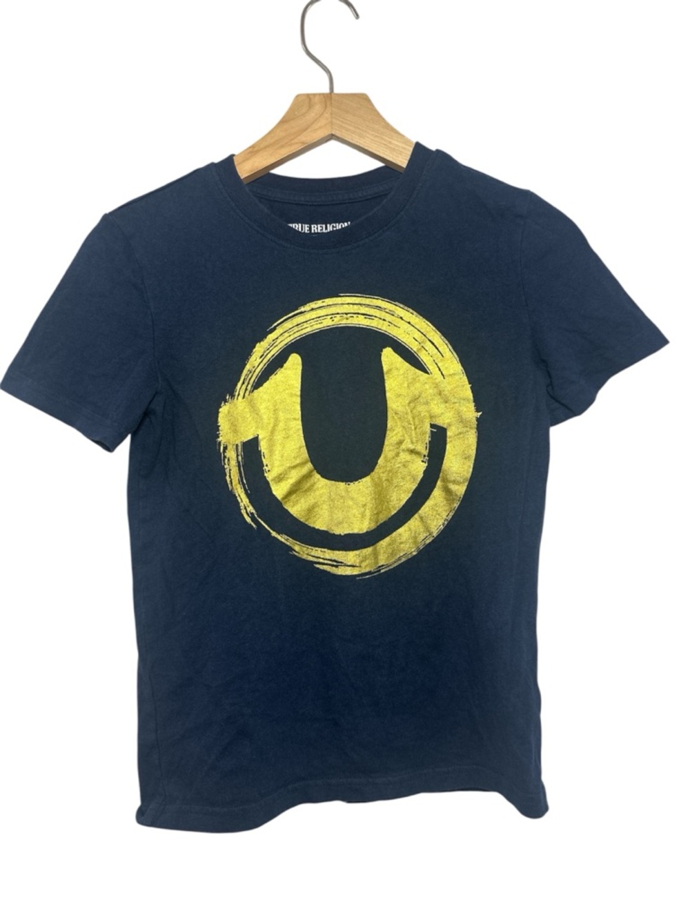 True Religion Kids Navy T-Shirt with Gold Logo